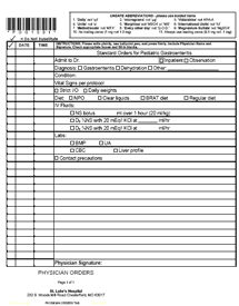 Gastroenteritis Order Sheet gastroenteritis order sheet